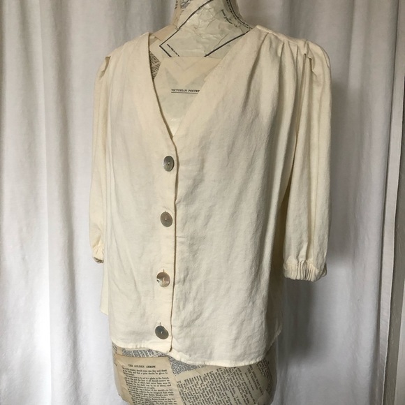 Zara Button Up Blouse - Picture 4 of 9